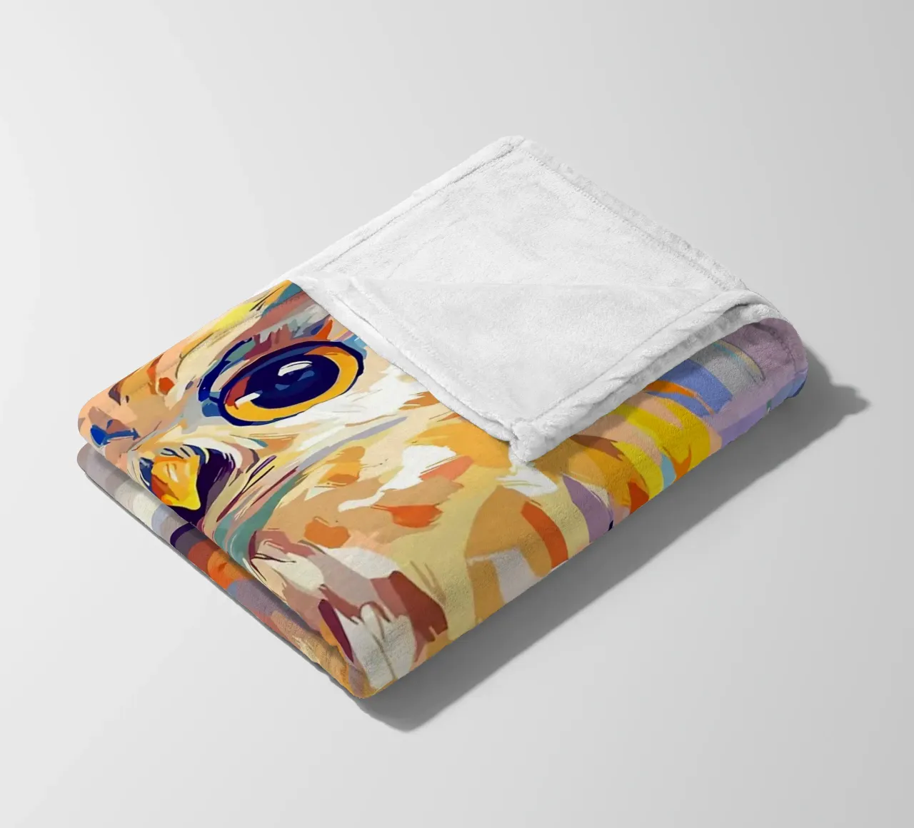 Gufo colorato su rotolo di carta igienica coperta in pile da JoyWalkerShop
