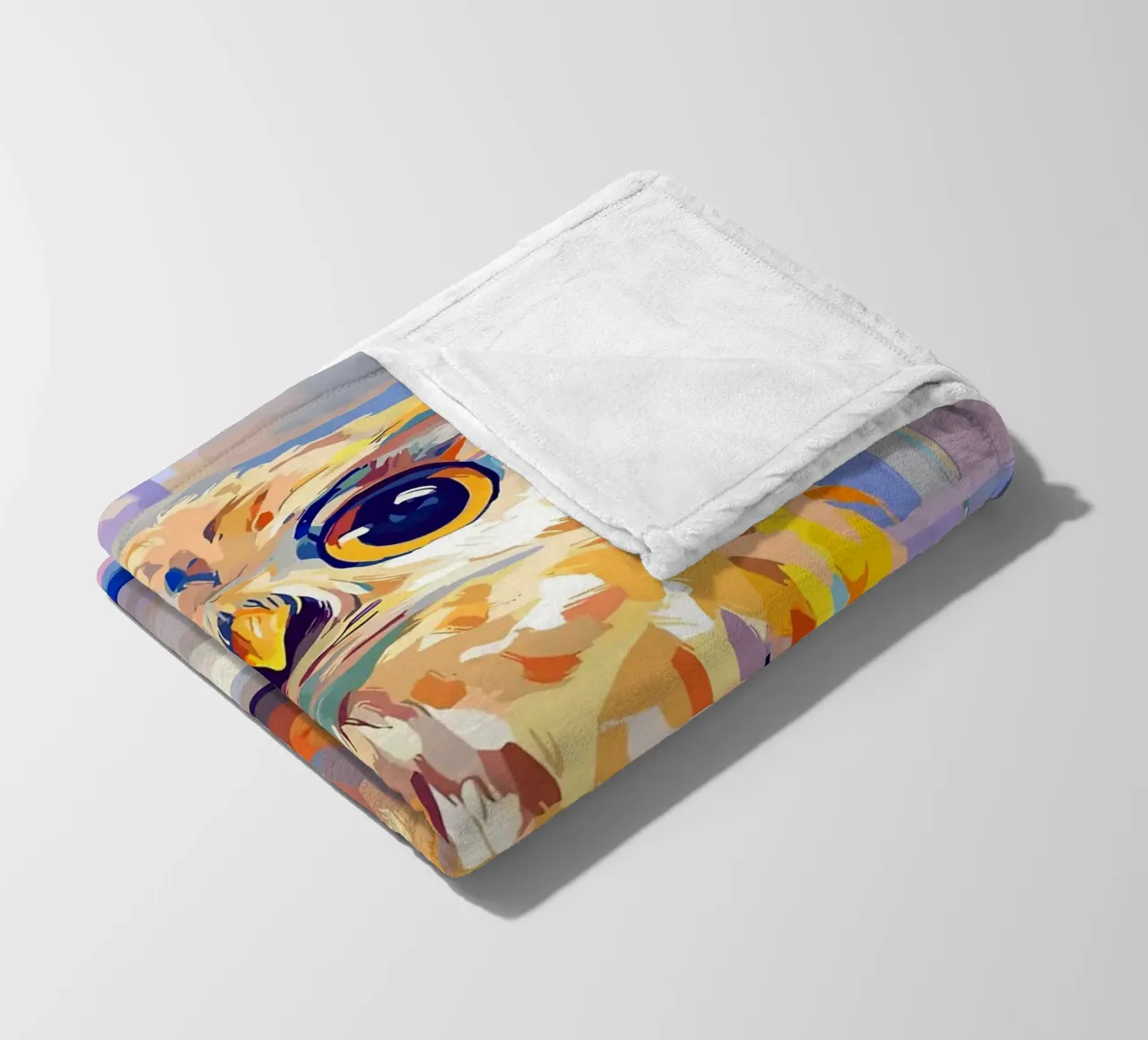 Gufo colorato su rotolo di carta igienica coperta in pile da JoyWalkerShop