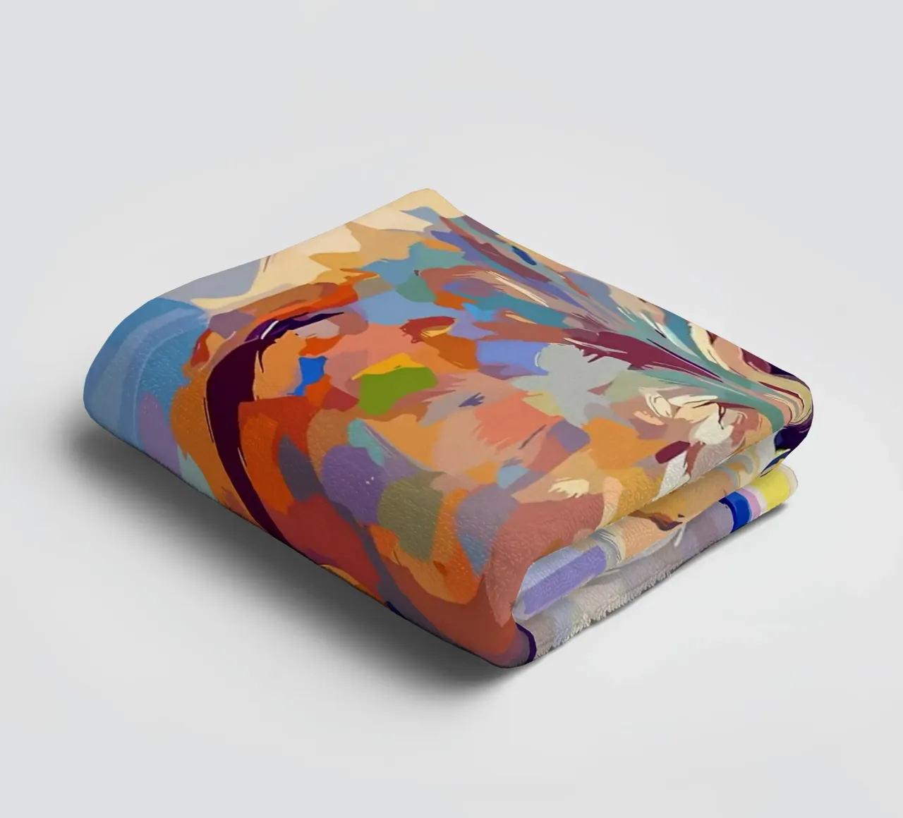 Kleurrijke uil op wc-papierrol badhanddoek van JoyWalkerShop