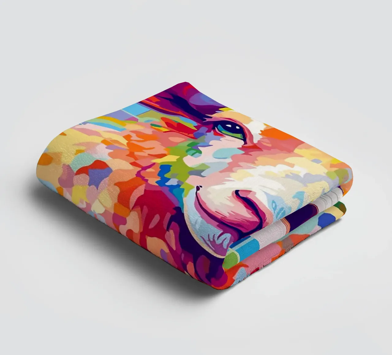 Pecora colorata con cappello di carta igienica asciugamano da bagno da JoyWalkerShop