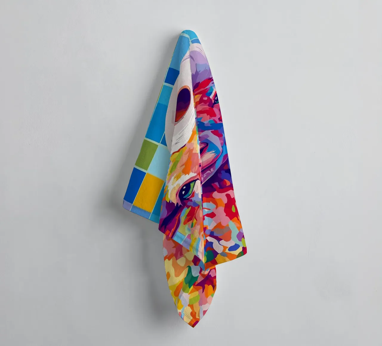Pecora colorata con cappello di carta igienica asciugamano da bagno da JoyWalkerShop