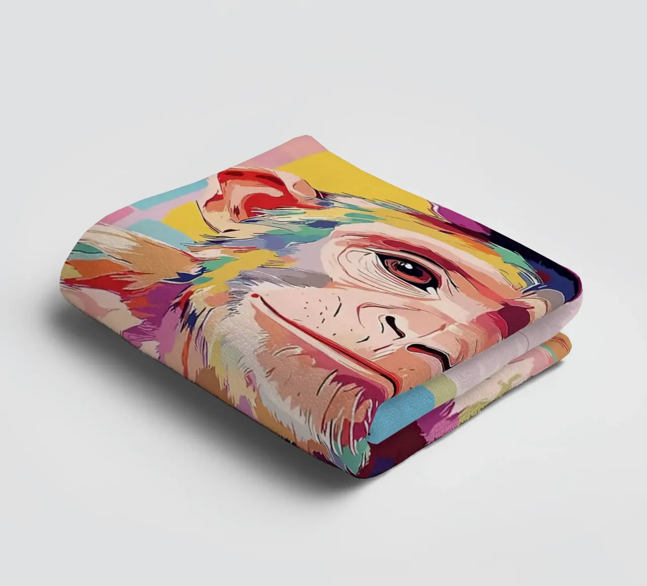 Scimmia colorata con cappello di carta igienica asciugamano da bagno da JoyWalkerShop