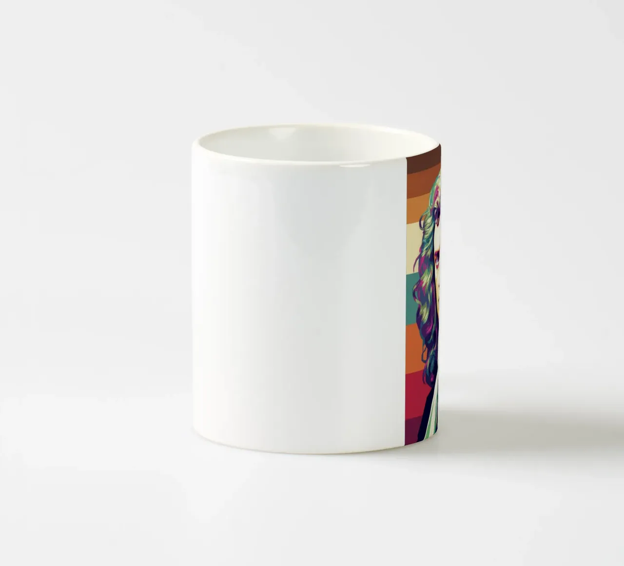 Ritratto pop art di Isaac Newton tazza in ceramica da Hantamrata