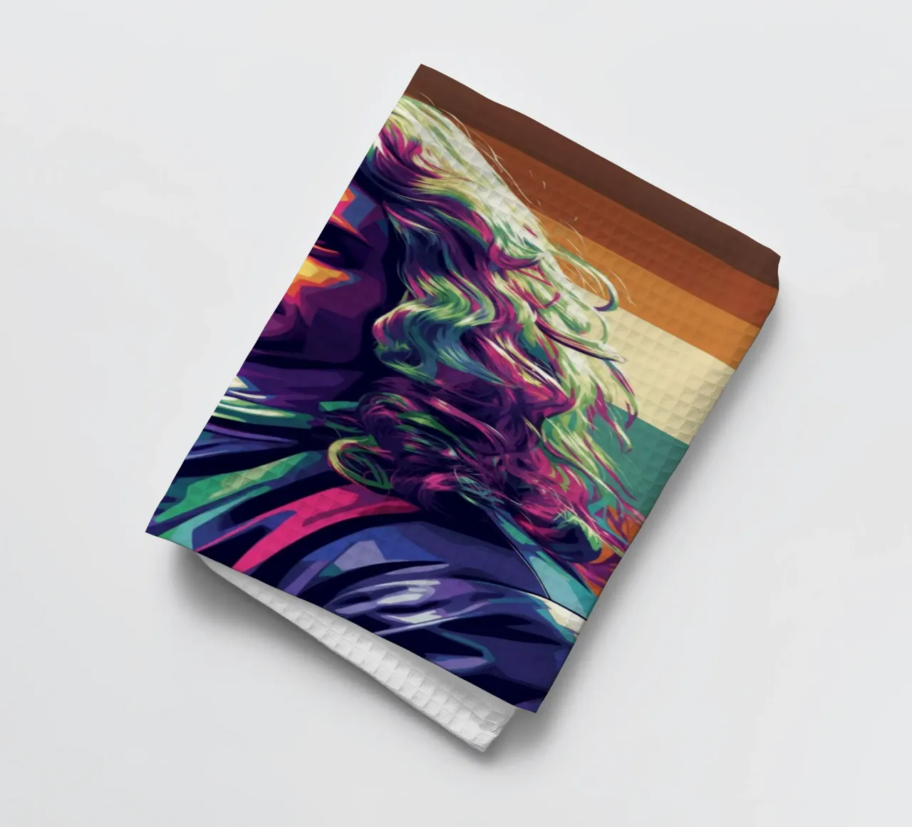 Isaac Newton Pop-Art-Porträt Geschirrtuch von Hantamrata