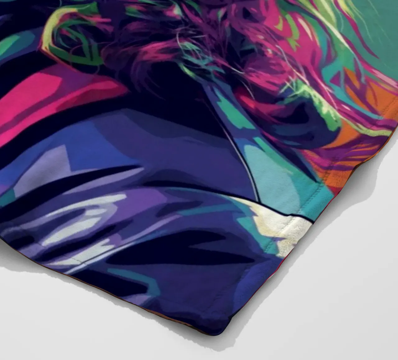 Ritratto pop art di Isaac Newton coperta in pile da Hantamrata