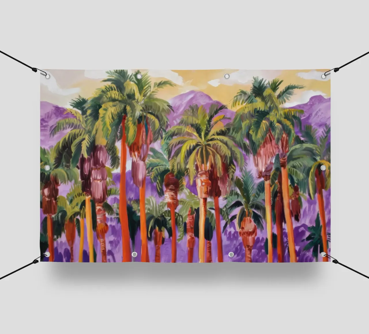 Illuminazione prismatica delle palme telo in pvc da Angkasa Mist