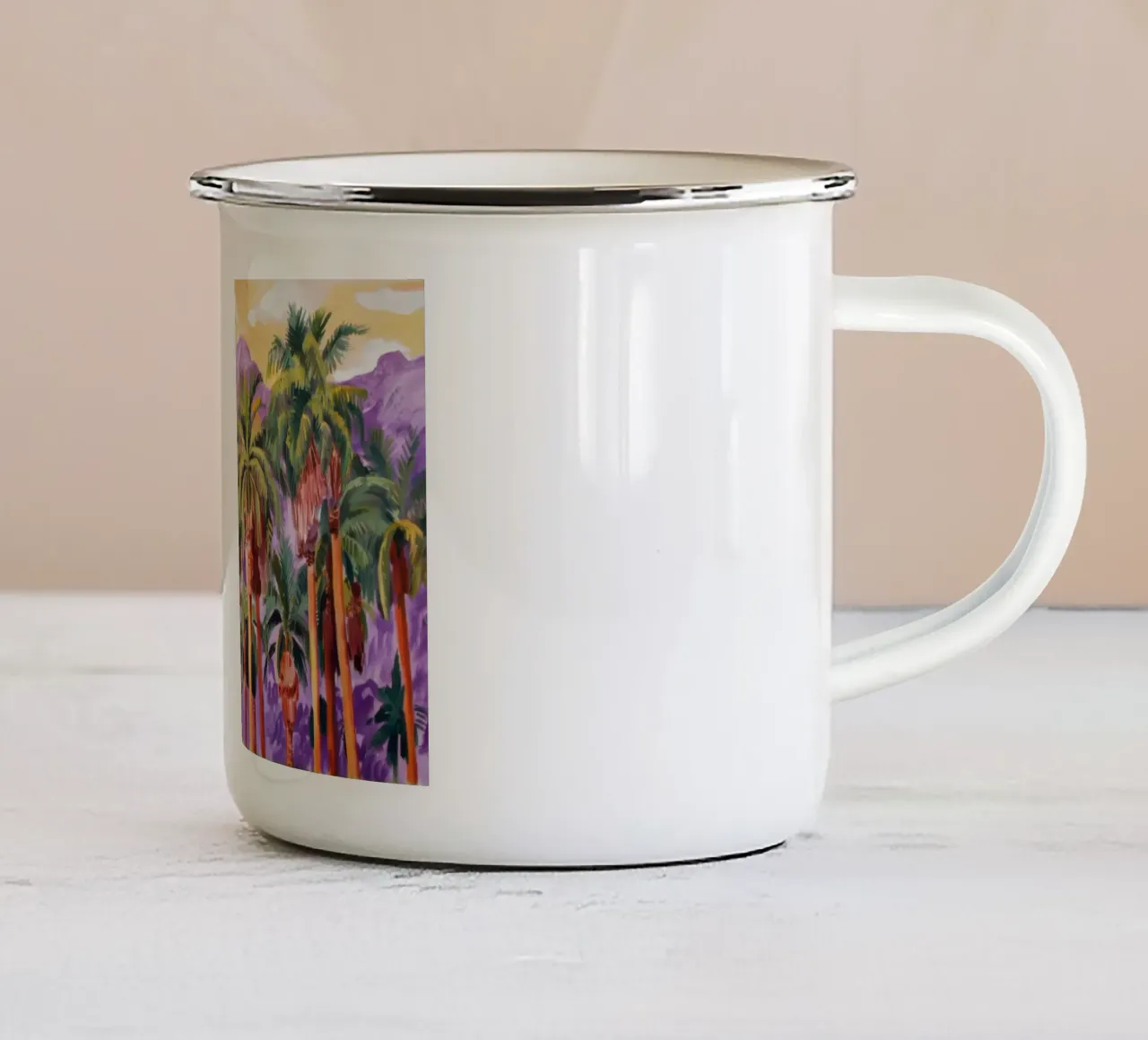 Illuminazione prismatica delle palme tazza in smalto da Angkasa Mist