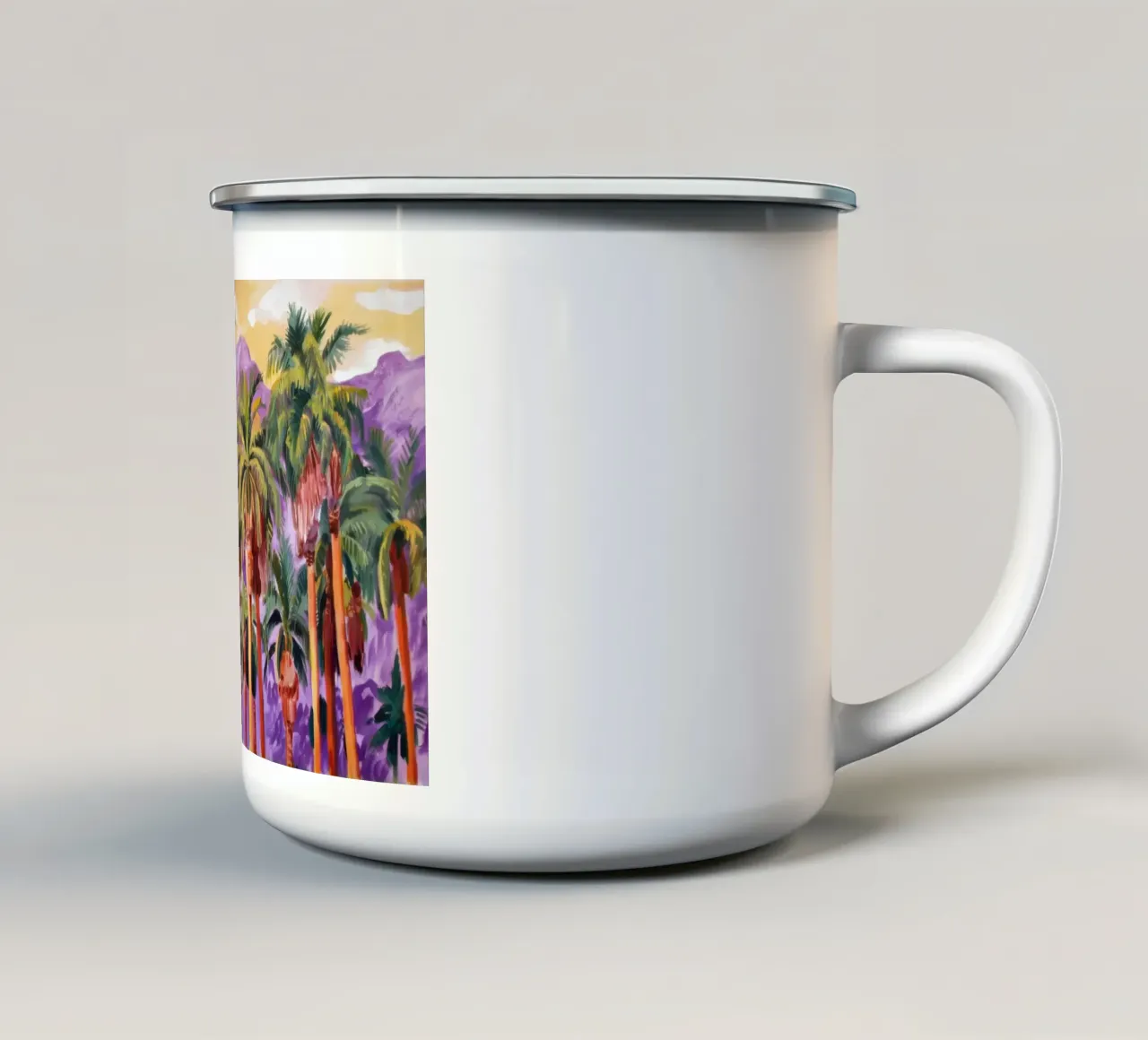 Illuminazione prismatica delle palme tazza in smalto da Angkasa Mist