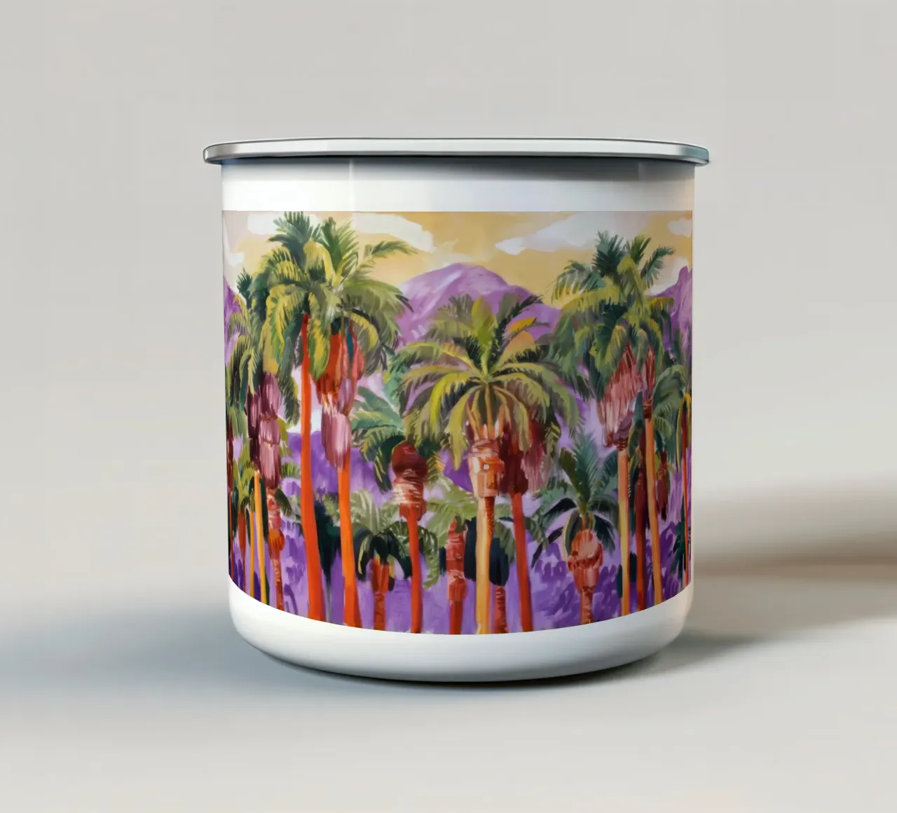 Illuminazione prismatica delle palme tazza in smalto da Angkasa Mist