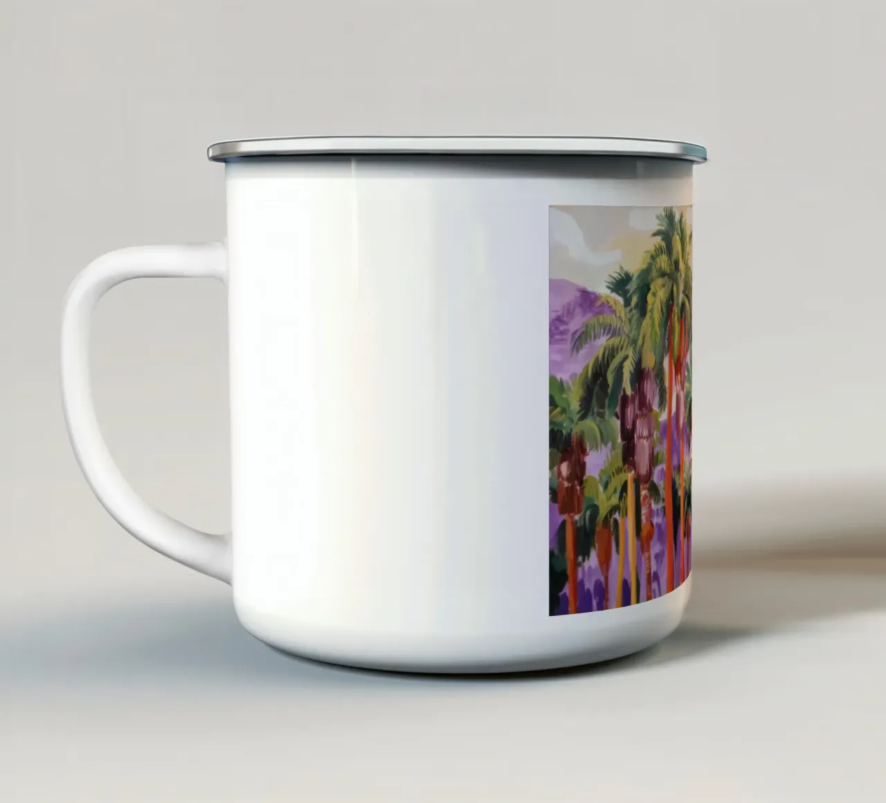 Illuminazione prismatica delle palme tazza in smalto da Angkasa Mist