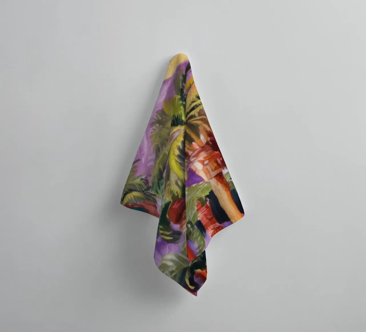 Prismatic Palm Illumination towel by Angkasa Mist