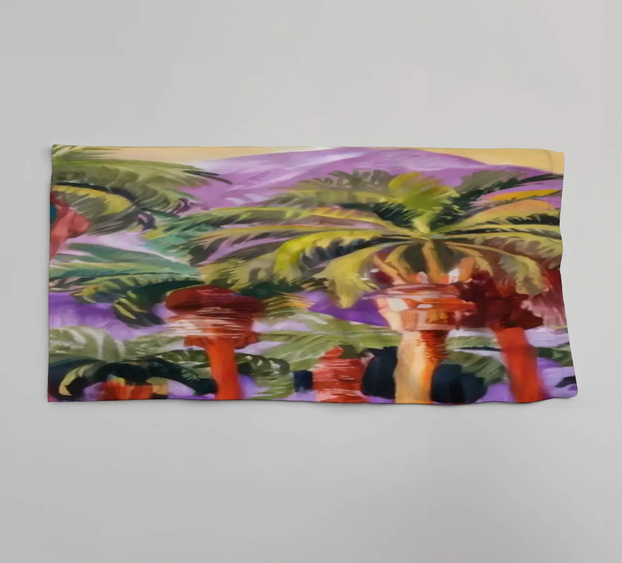Prismatic Palm Illumination towel by Angkasa Mist