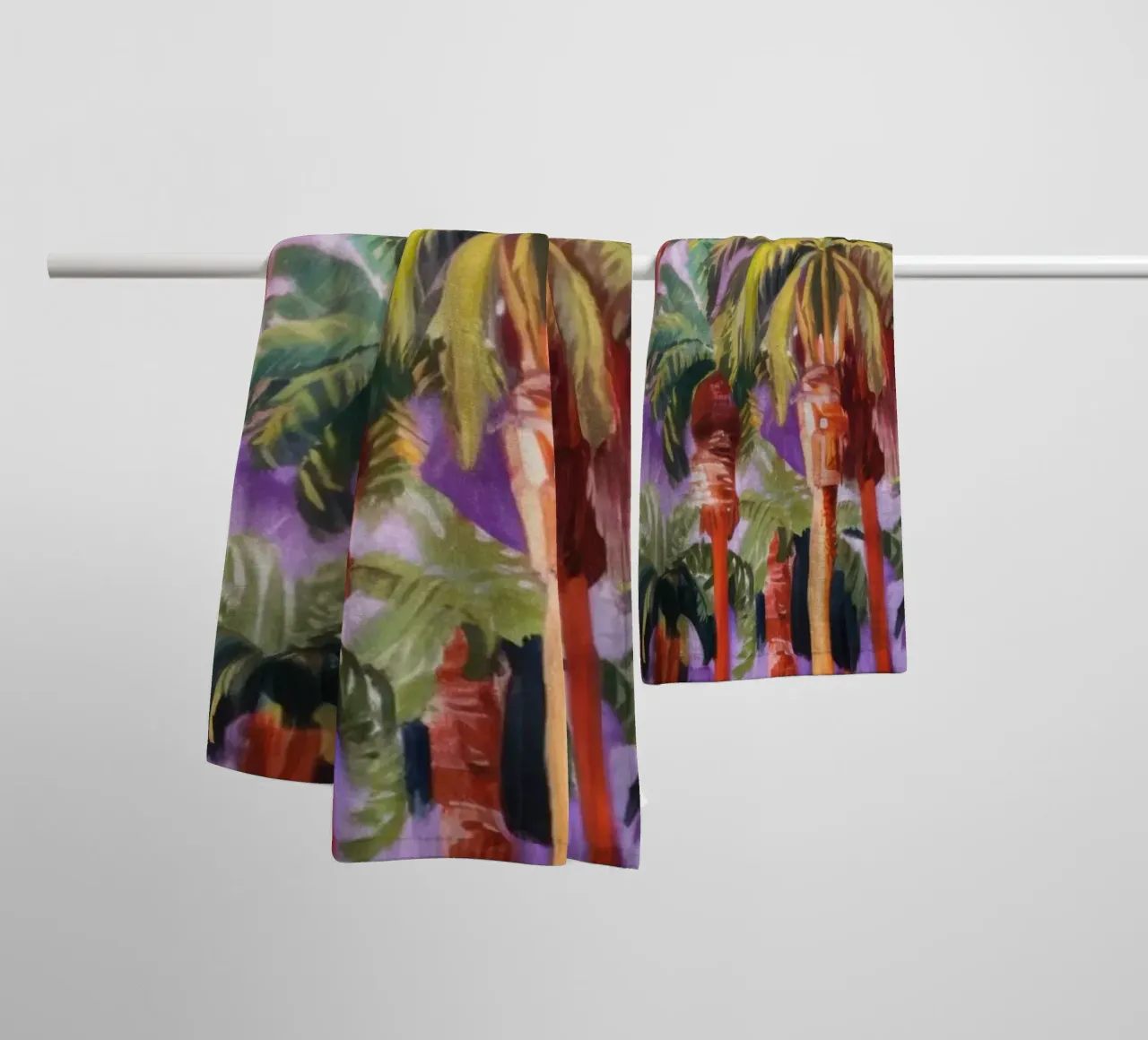 Prismatic Palm Illumination towel by Angkasa Mist