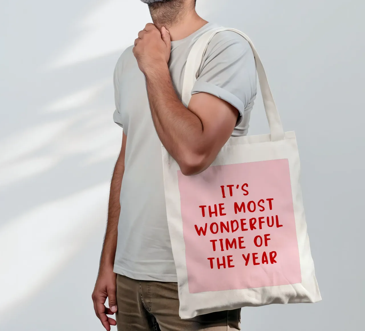It's the most wonderful time borsa in juta da DigiWunderwerk