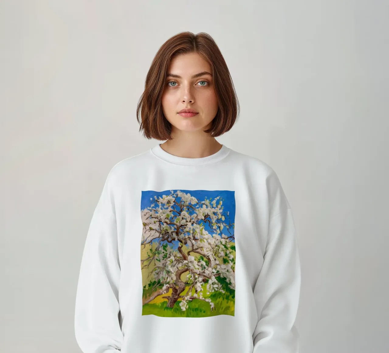 Albero di fiori d'avorio felpa da Angkasa Mist