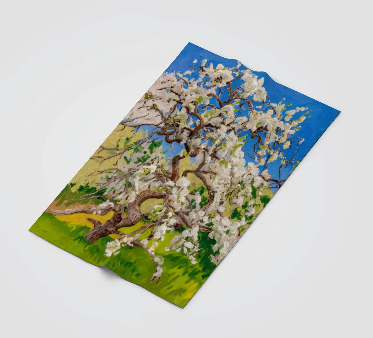 Albero di fiori d'avorio coperta in pile da Angkasa Mist