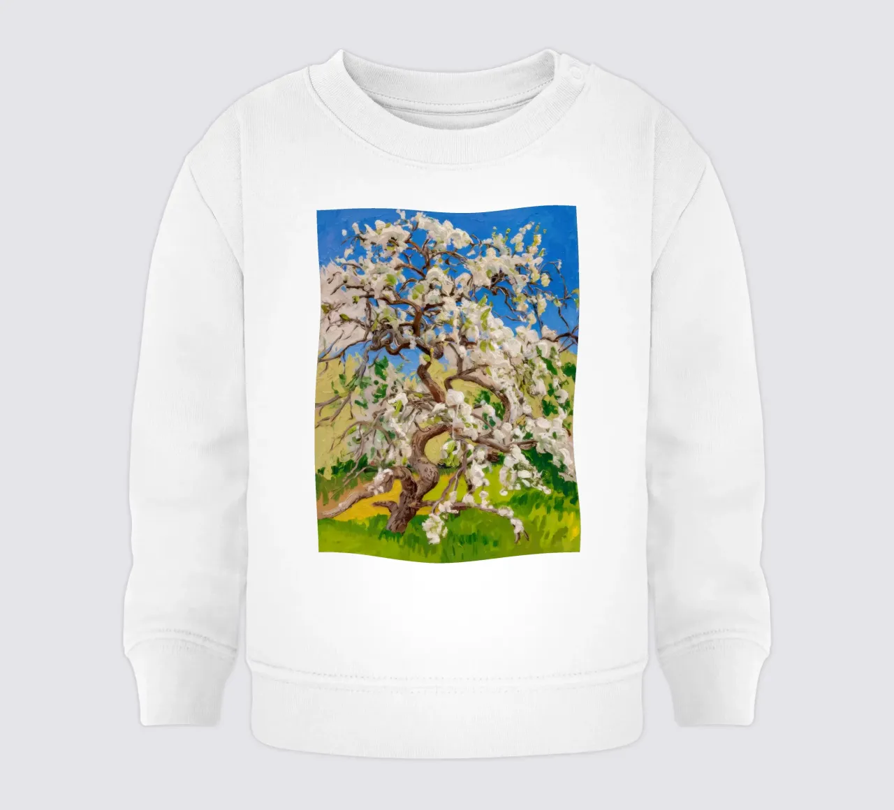 Albero di fiori d'avorio felpa neonato da Angkasa Mist