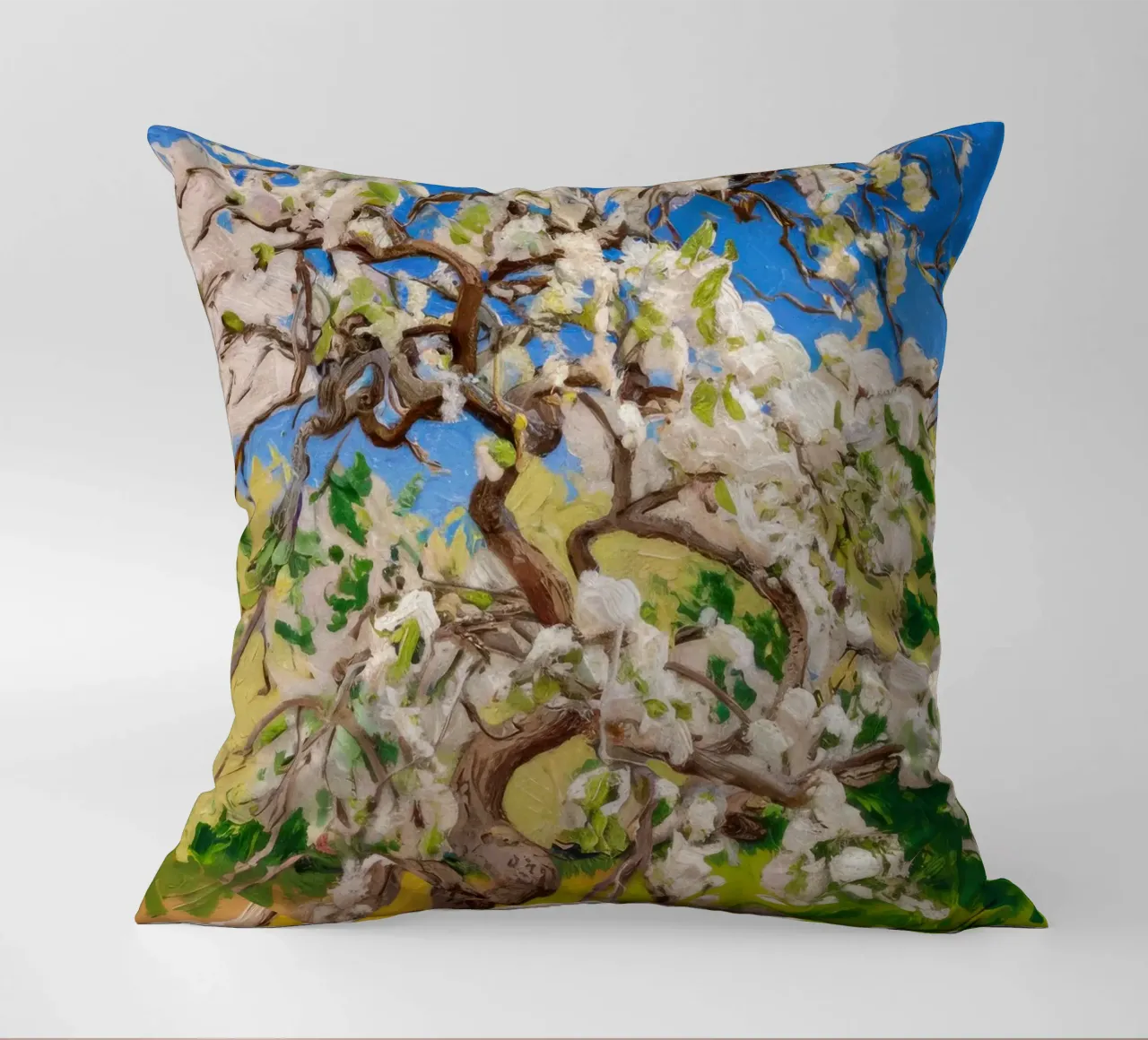 Albero di fiori d'avorio cuscino da Angkasa Mist