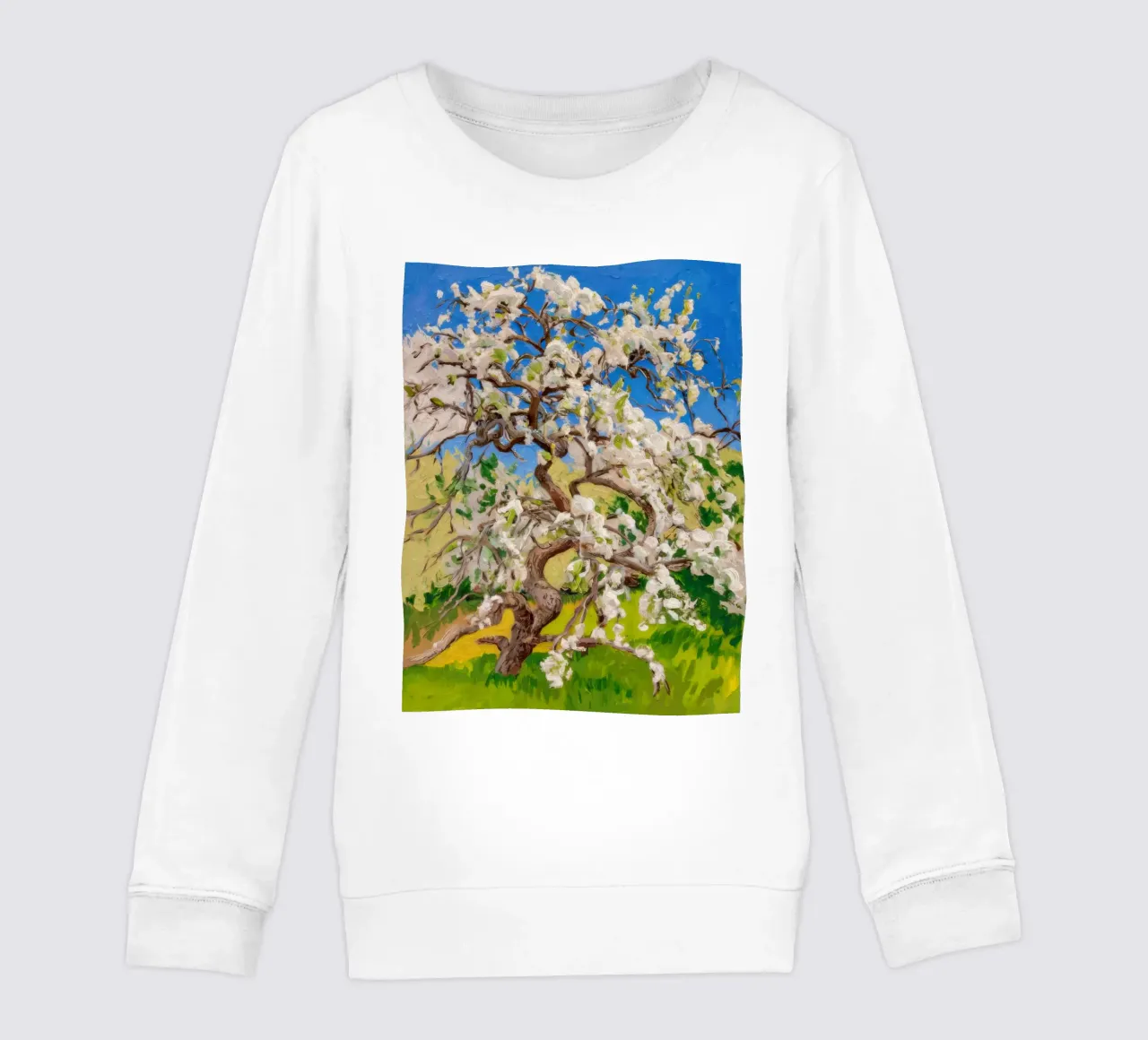 Albero di fiori d'avorio felpa bambino da Angkasa Mist