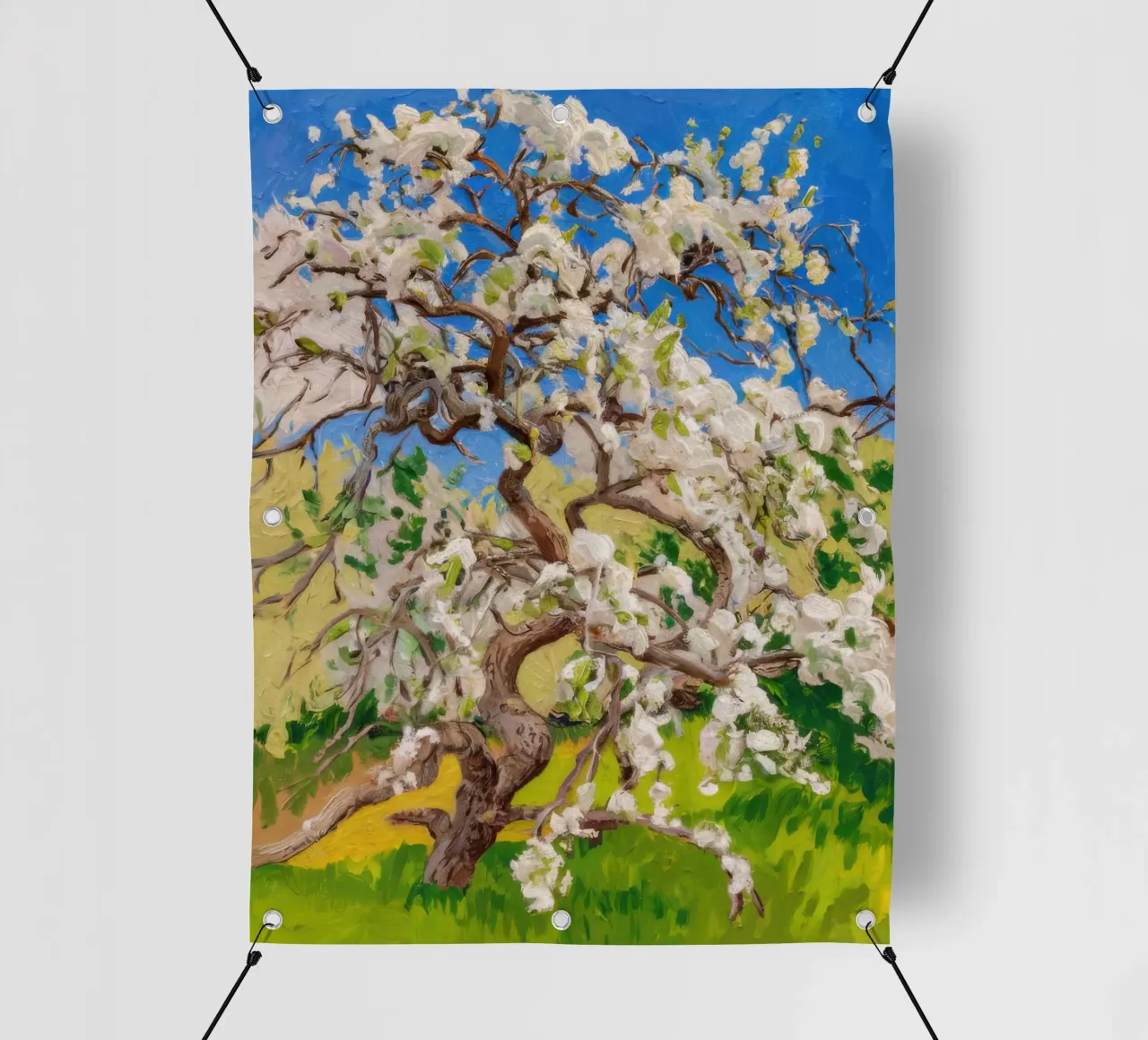 Albero di fiori d'avorio telo in pvc da Angkasa Mist