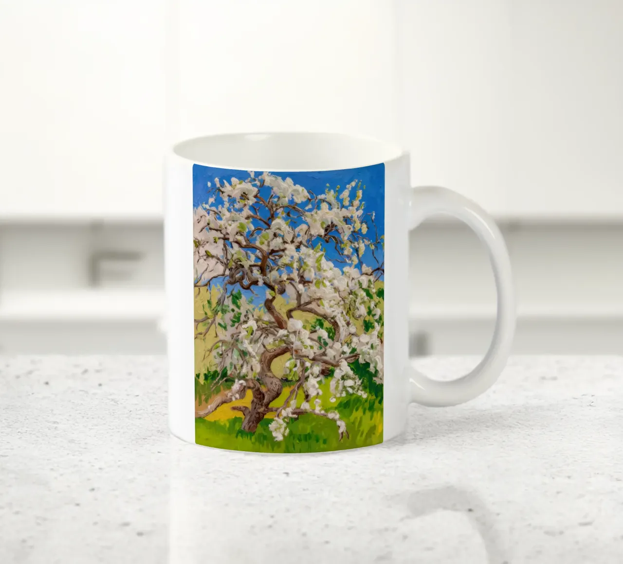 Albero di fiori d'avorio tazza in ceramica da Angkasa Mist