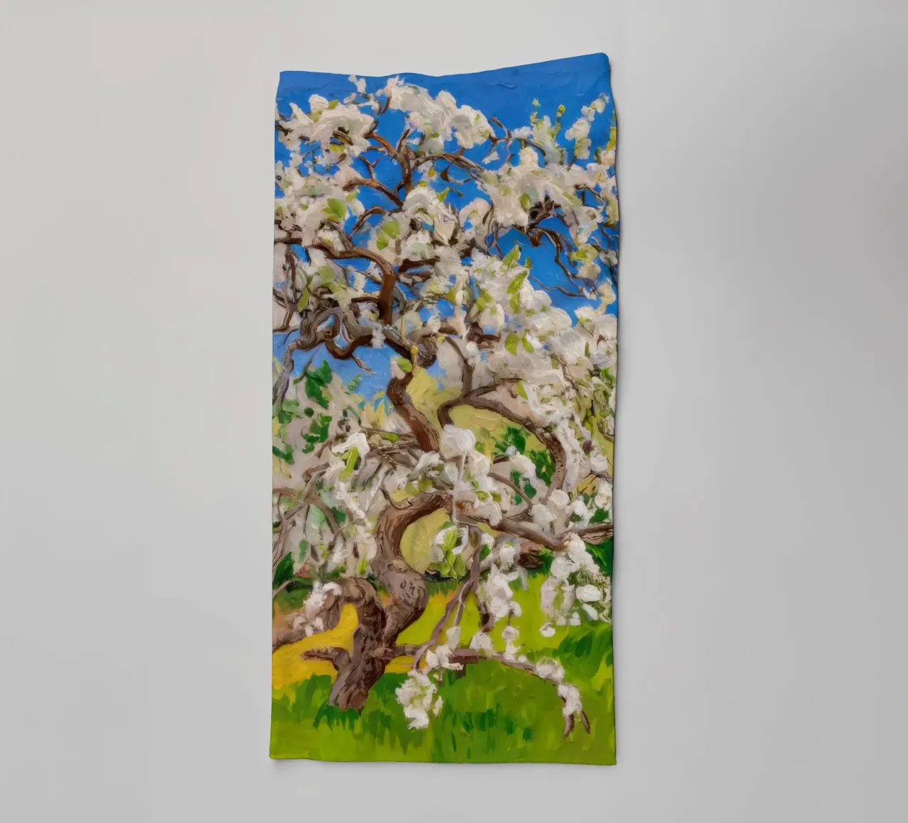 Albero di fiori d'avorio asciugamano da bagno da Angkasa Mist