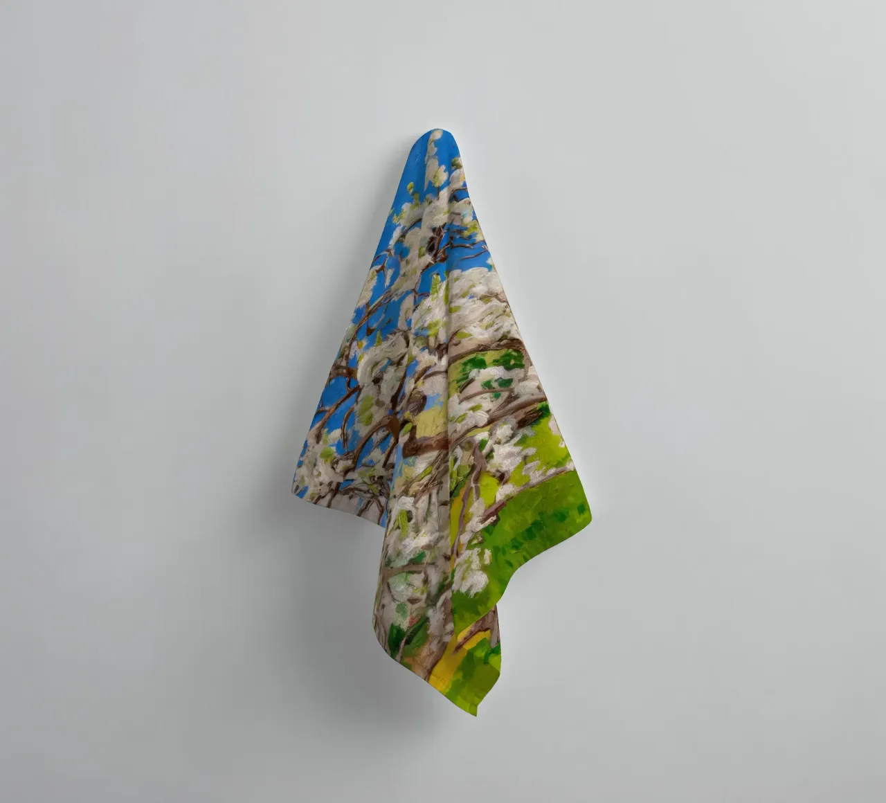 Albero di fiori d'avorio asciugamano da bagno da Angkasa Mist