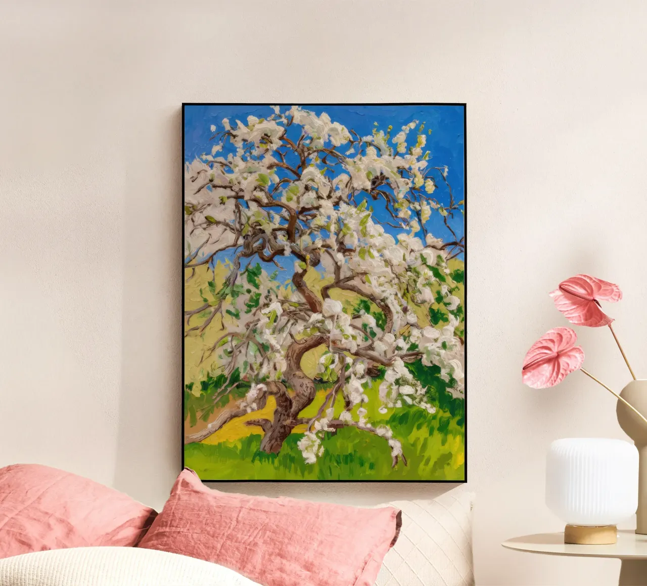 Albero di fiori d'avorio plexiglass da Angkasa Mist