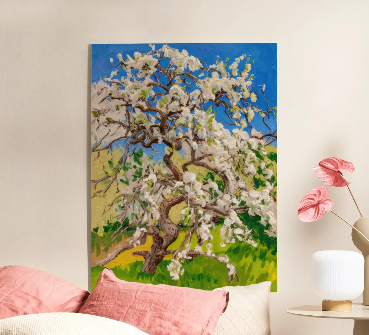 Albero di fiori d'avorio plexiglass da Angkasa Mist