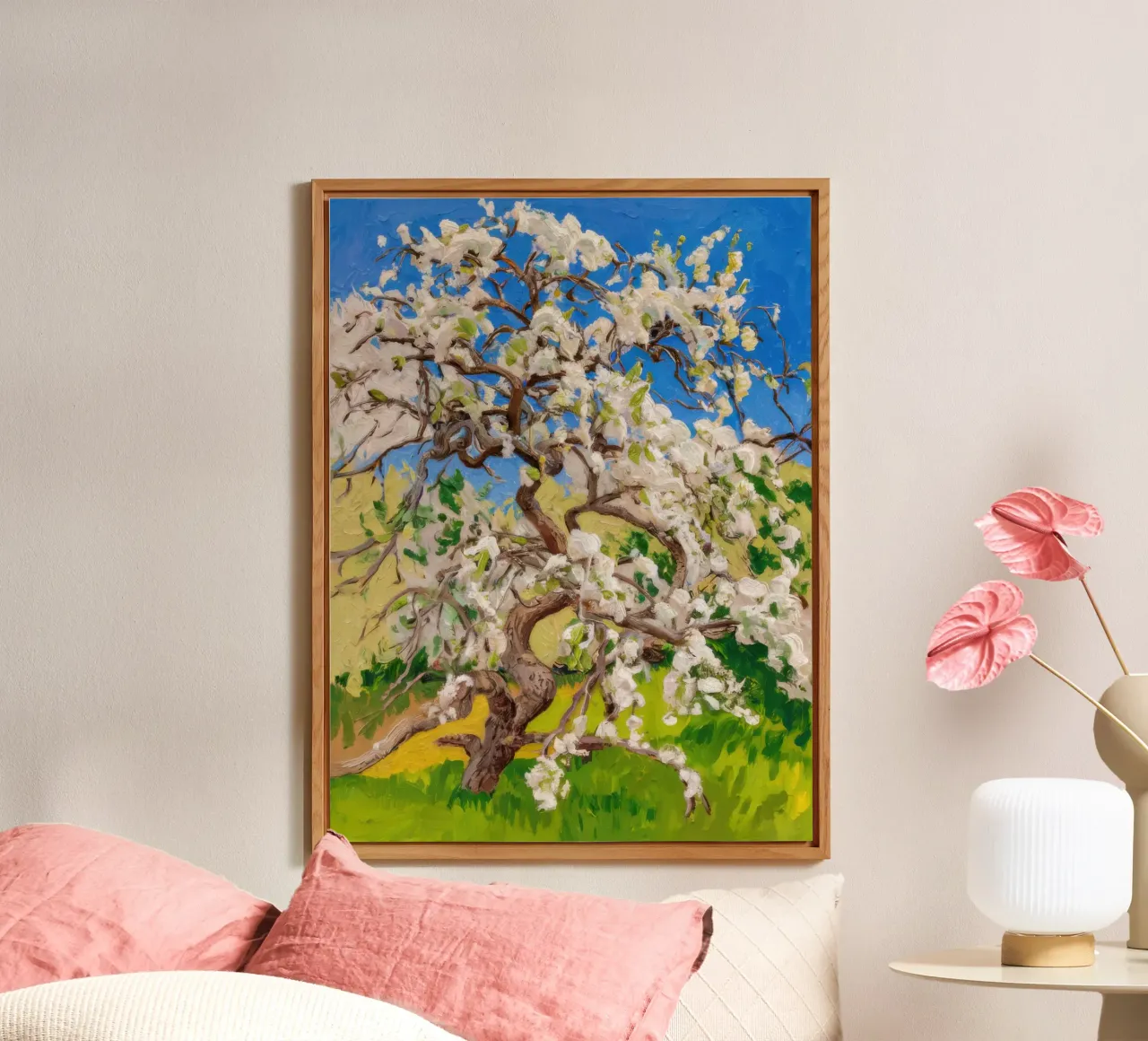 Albero di fiori d'avorio alluminio dibond da Angkasa Mist
