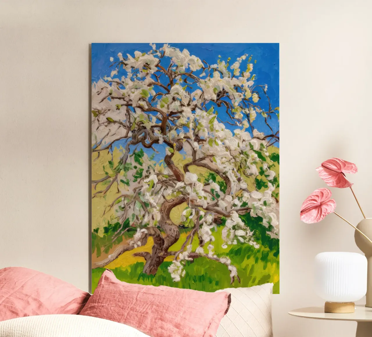 Albero di fiori d'avorio alluminio dibond da Angkasa Mist