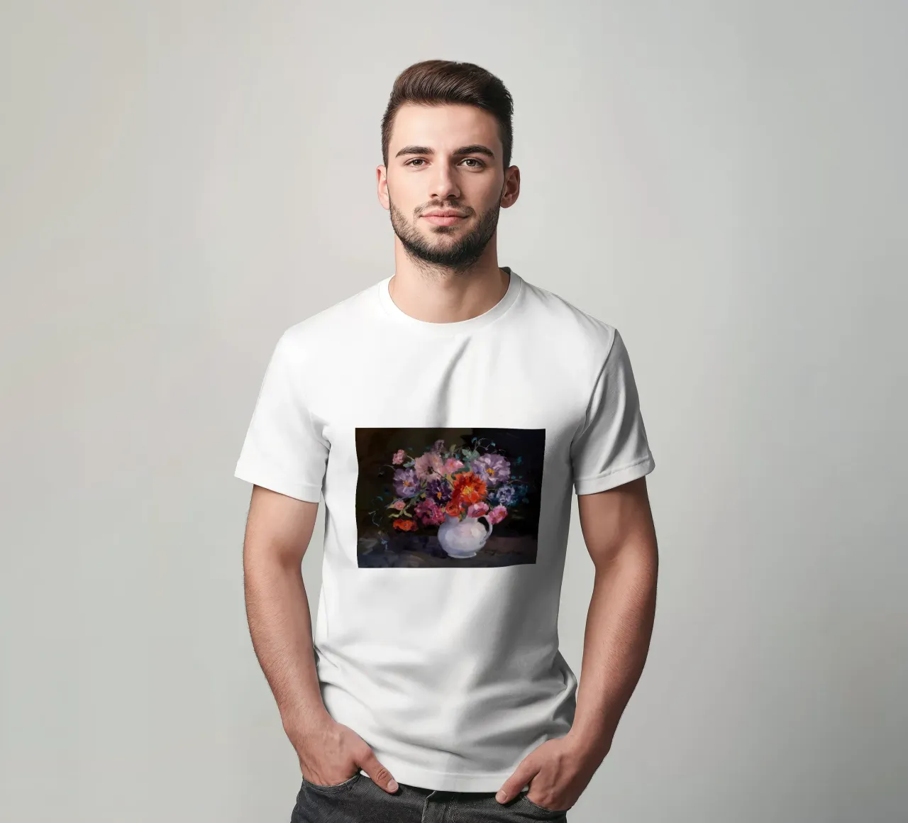 Abbondanza floreale cromatica t-shirt da Angkasa Mist