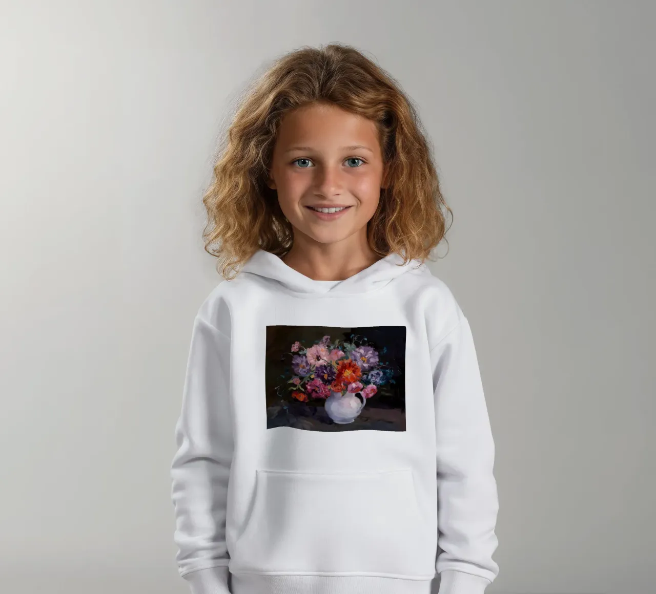 Abbondanza floreale cromatica felpa bambino con cappuccio da Angkasa Mist
