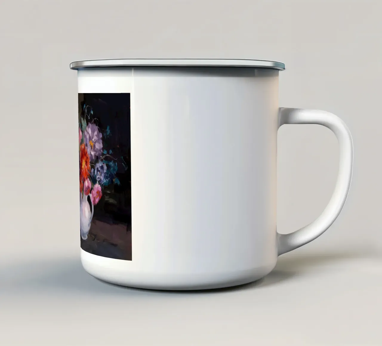 Abbondanza floreale cromatica tazza in smalto da Angkasa Mist
