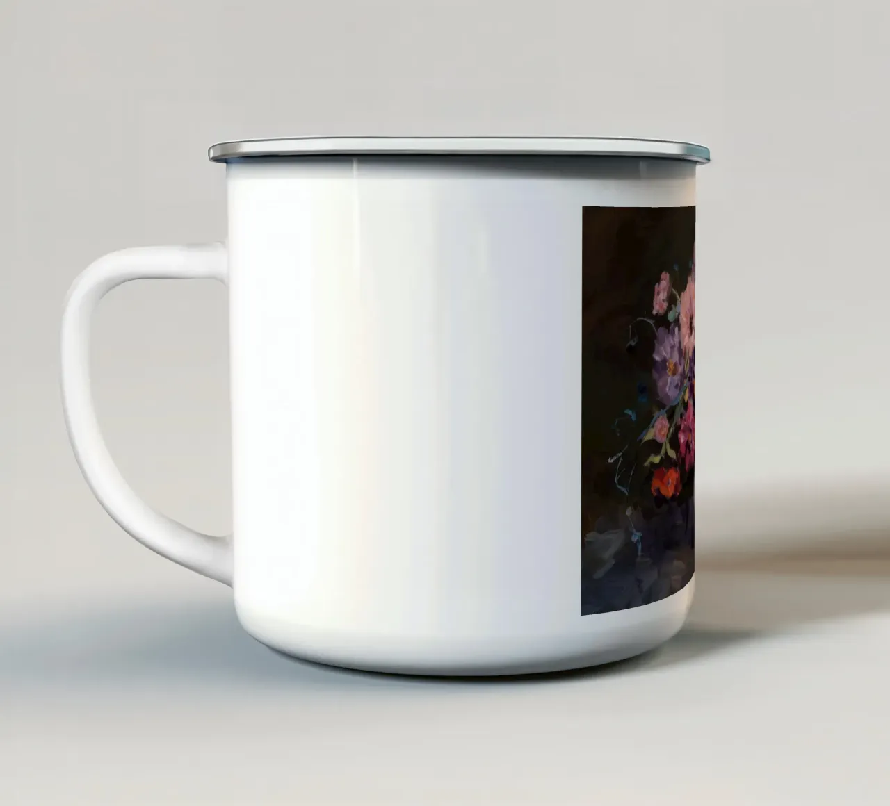 Abbondanza floreale cromatica tazza in smalto da Angkasa Mist