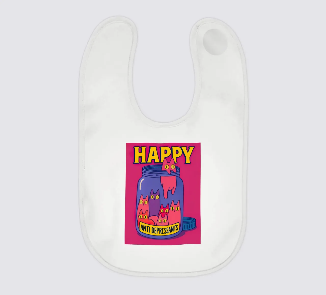 Soddisfatto degli antidepressivi bavaglino da 🎁 NOBELART