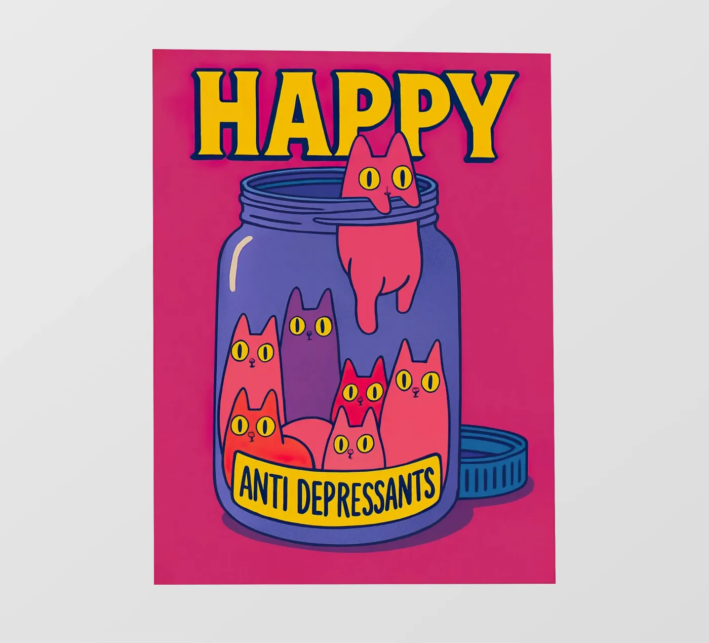 Soddisfatto degli antidepressivi pellicola backlit da 🎁 NOBELART