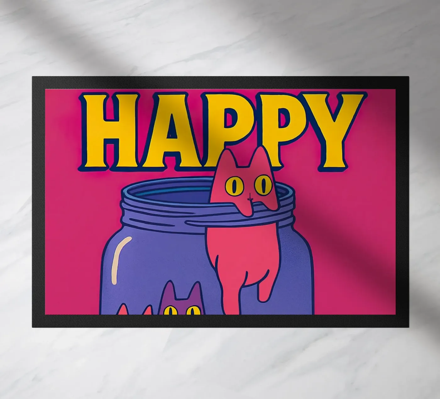 Zufrieden mit den Antidepressiva Fußmatte von 🎁 NOBELART