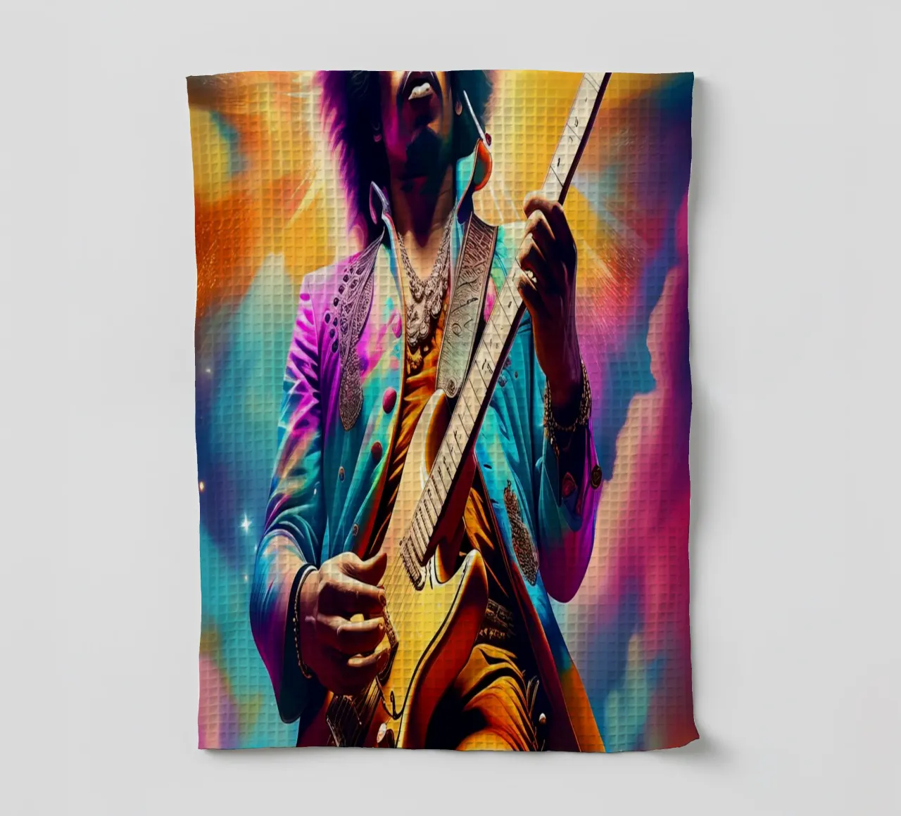 Jimi Hendrix tea towel by 🎁 ARTVI-SHOP