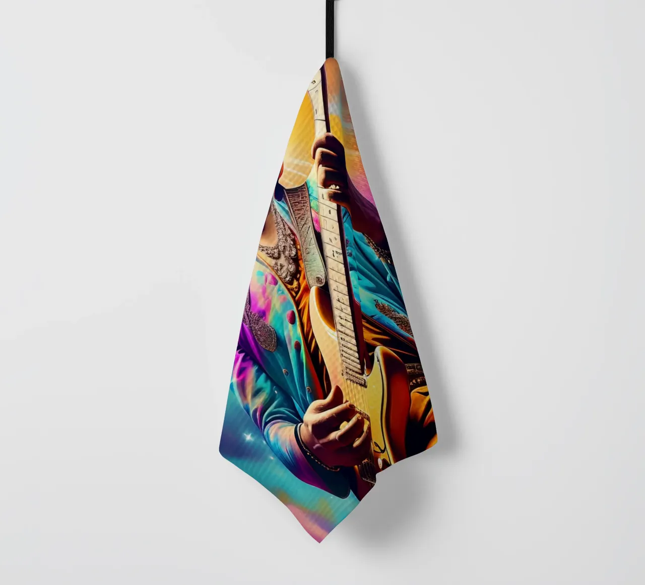 Jimi Hendrix tea towel by 🎁 ARTVI-SHOP