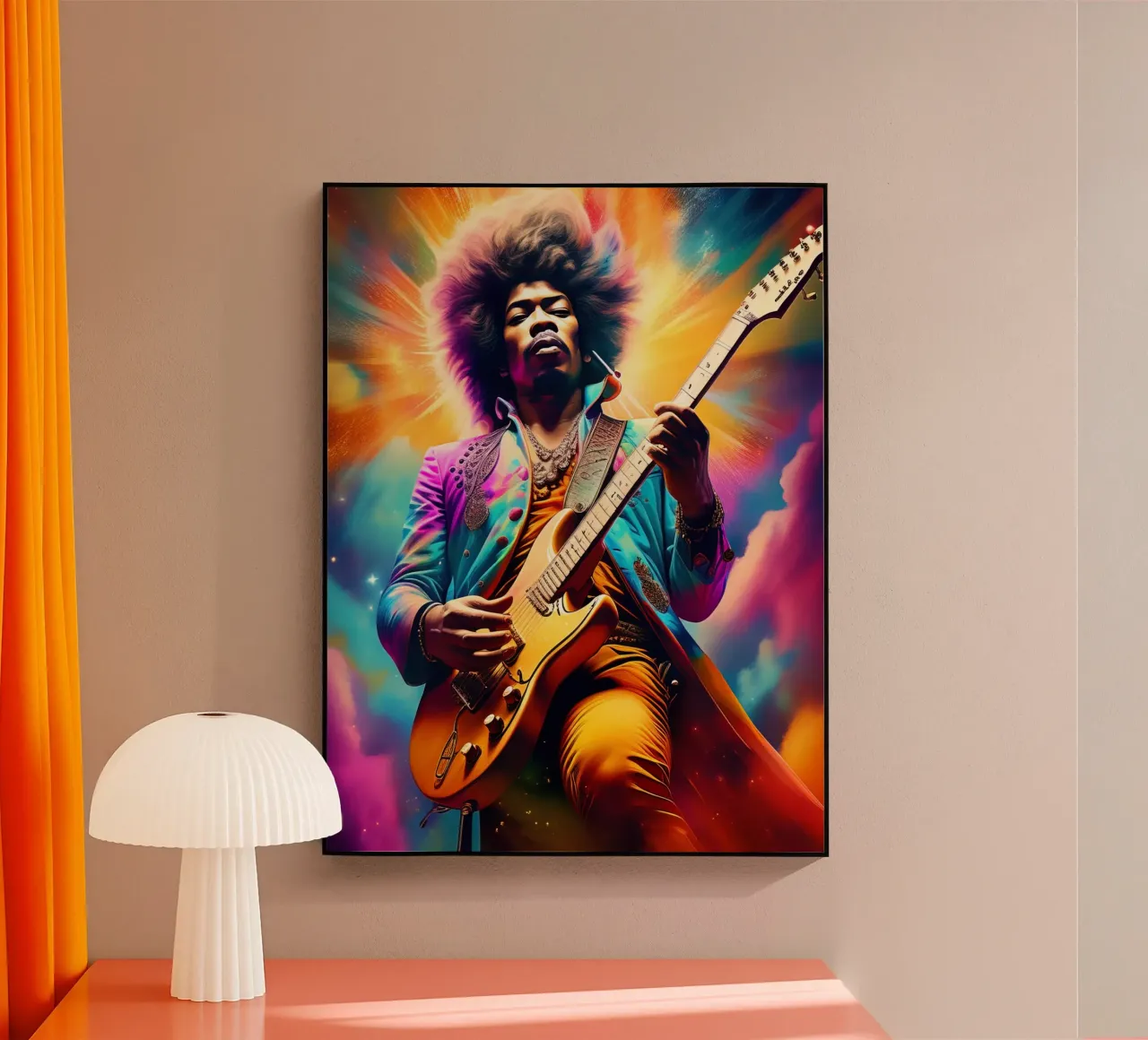 Jimi Hendrix acrylic glass by 🎁 ARTVI-SHOP
