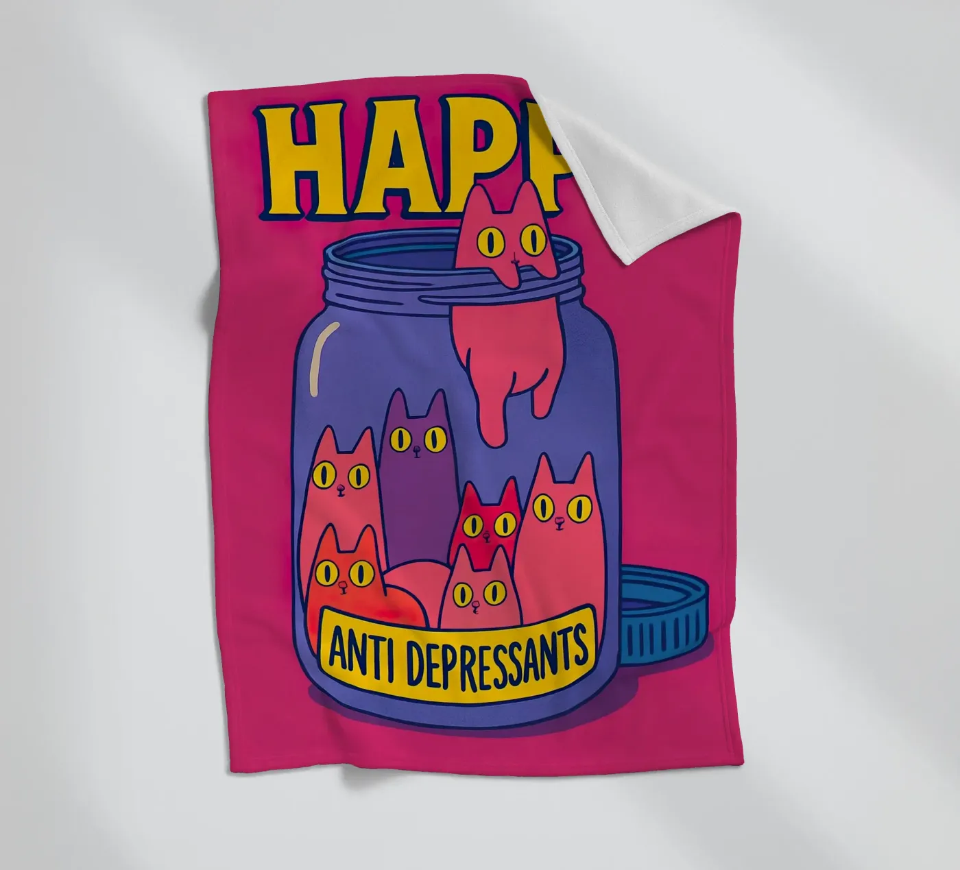 Happy with the antidepressants Fleecedecke von 🎁 NOBELART