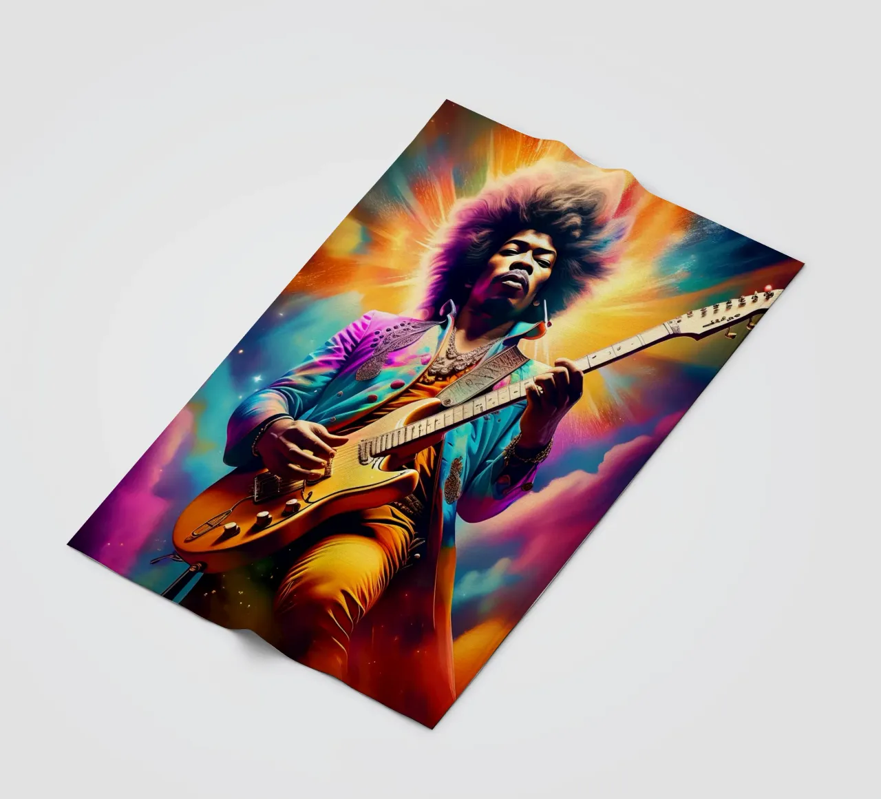Jimi Hendrix Fleecedecke von 🎁 NOBELART
