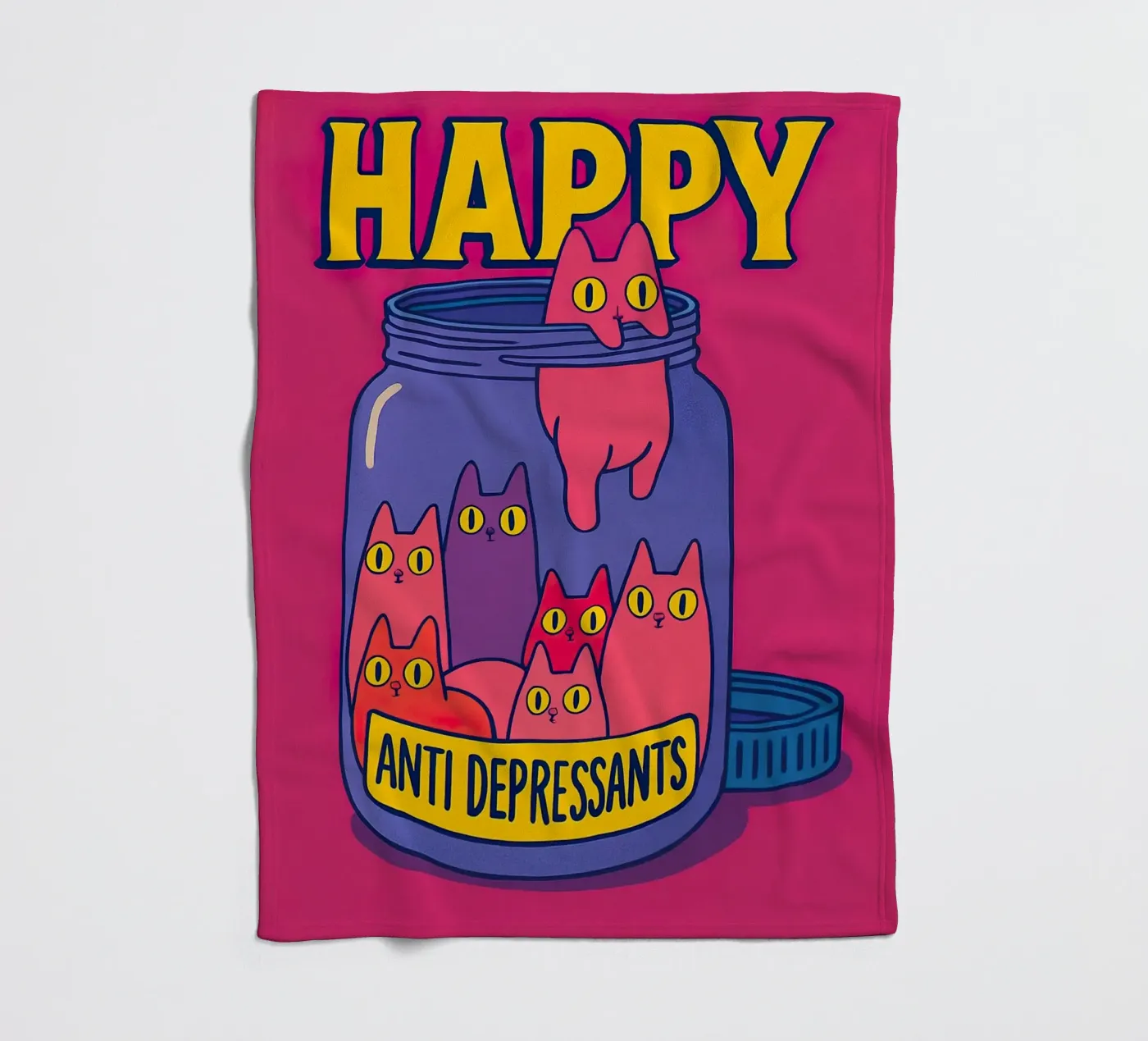 Happy with the antidepressants Fleecedecke von 🎁 NOBELART
