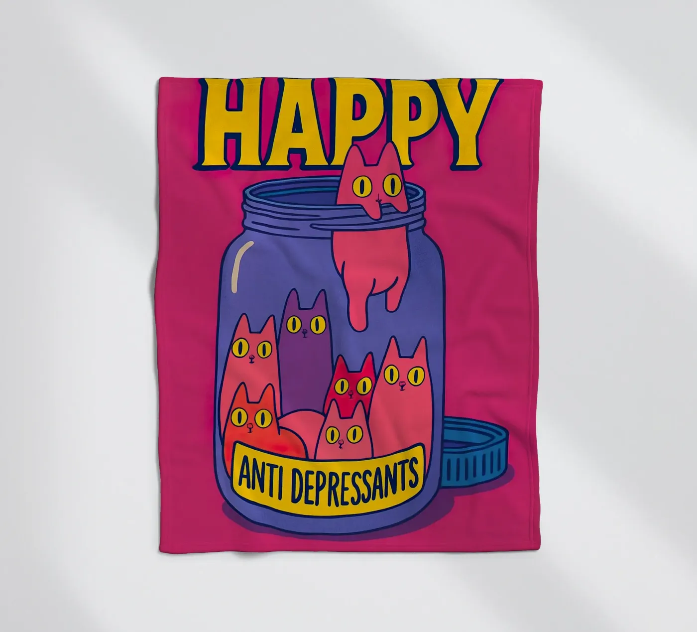 Happy with the antidepressants Fleecedecke von 🎁 NOBELART