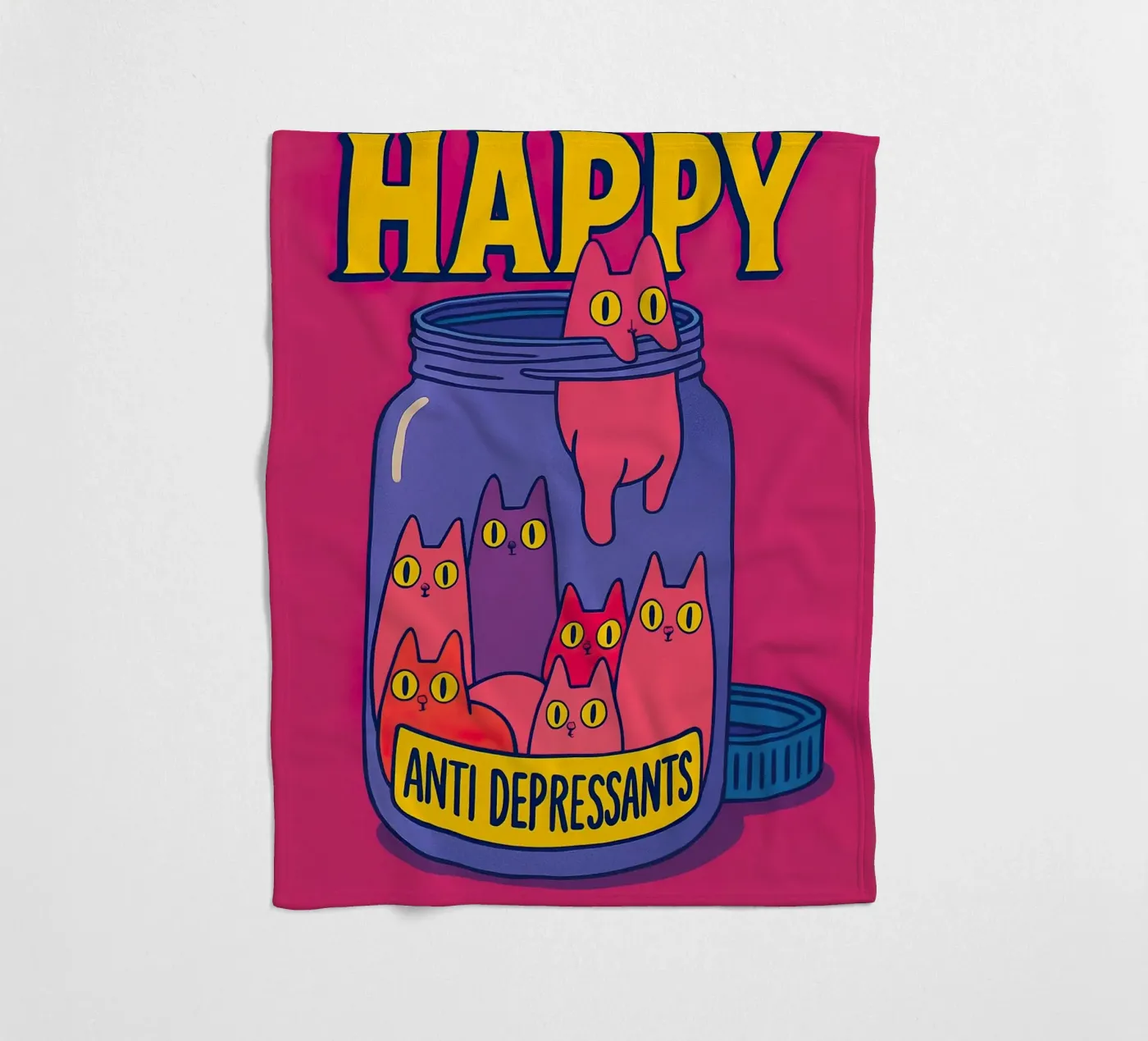 Happy with the antidepressants Fleecedecke von 🎁 NOBELART