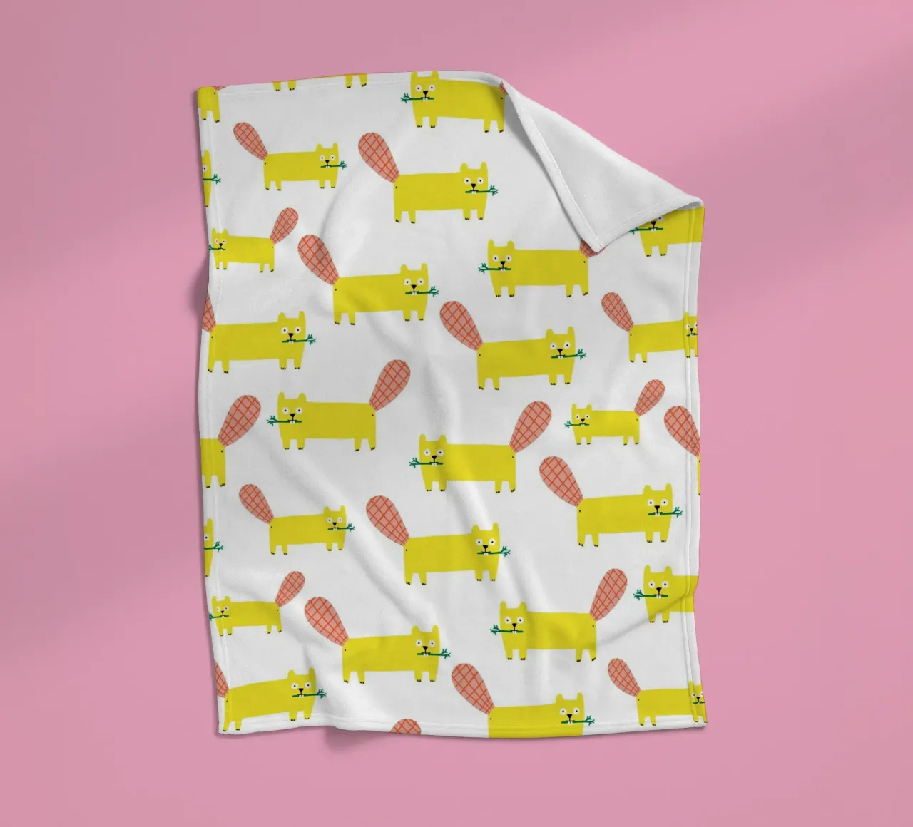 Bever fleecedeken van aucontraire