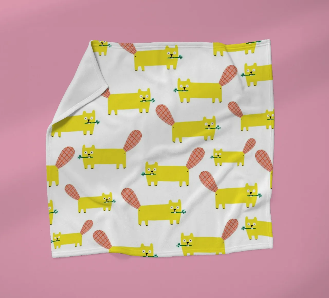 Bever fleecedeken van aucontraire