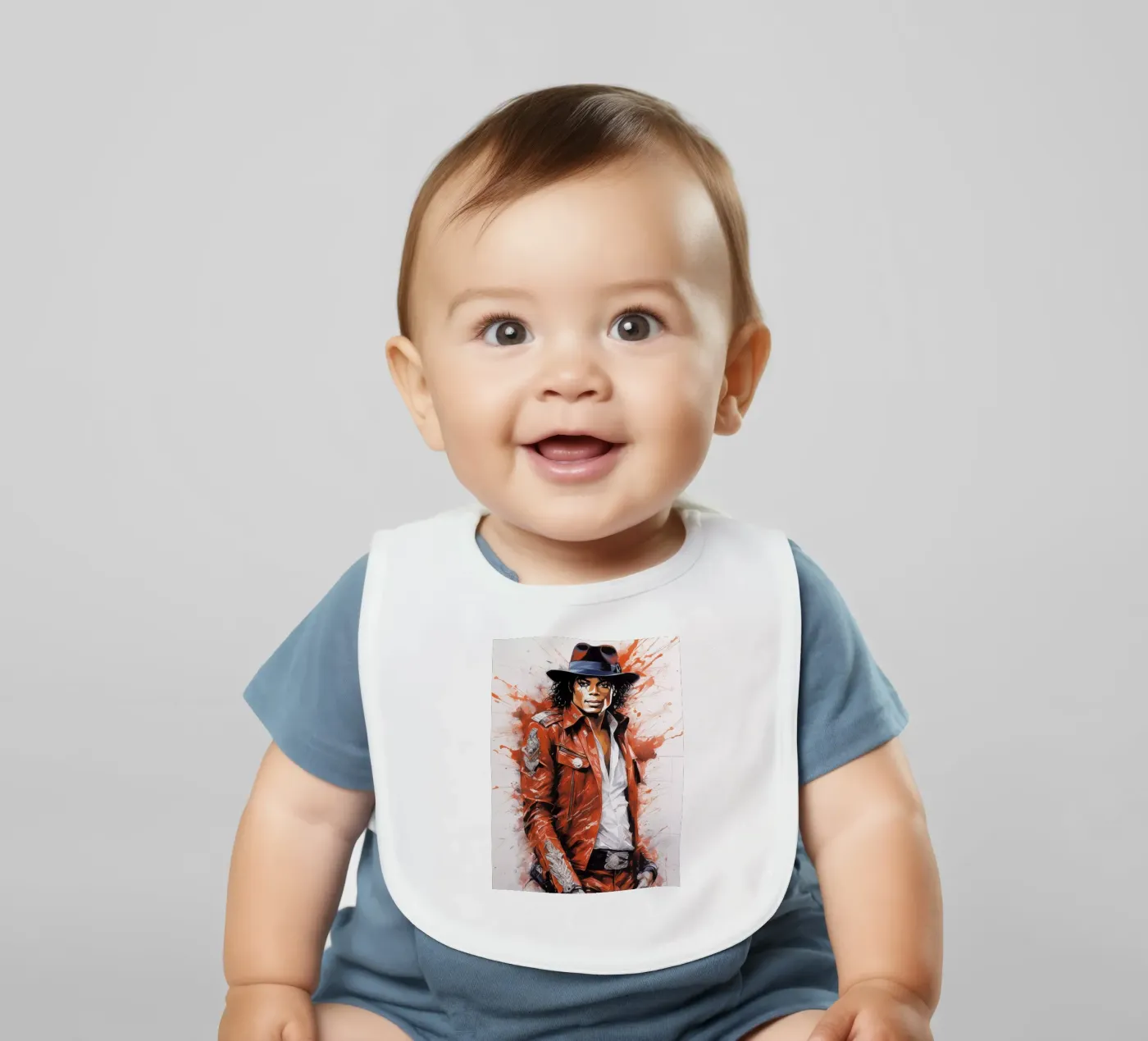 Michael Jackson baby bib by 🎁 NOBELART