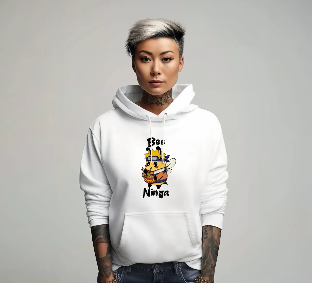 Ape Ninja felpa con cappuccio da Loobs